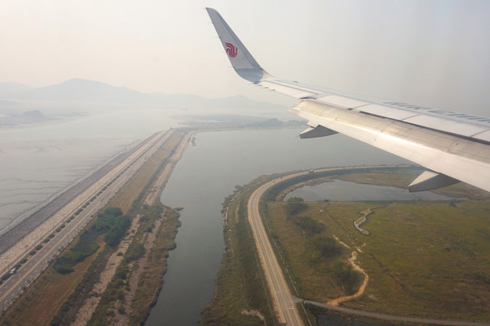 飞临韩国 飞临仁川机场