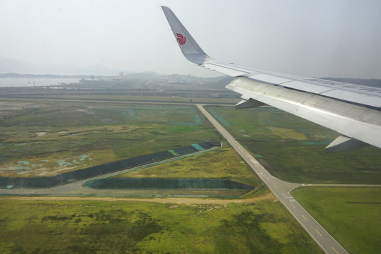 飞临韩国 飞临仁川机场