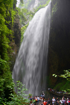 武隆龙水峡地缝 银河飞瀑