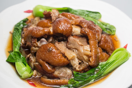 青菜肘子