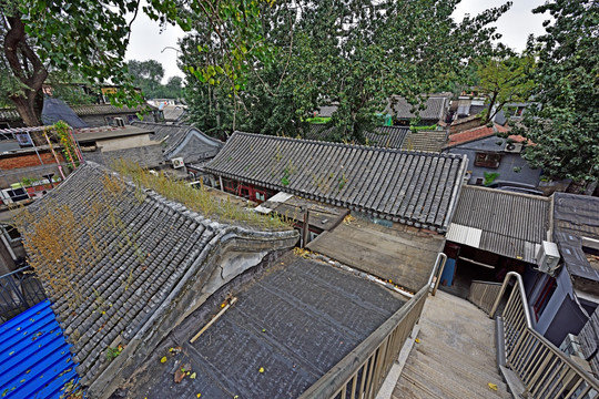 北京四合院建筑民居群