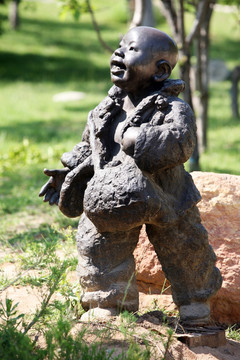 玩童 儿童 雕塑 公园景观