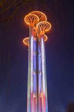奥林匹克公园观光塔夜景