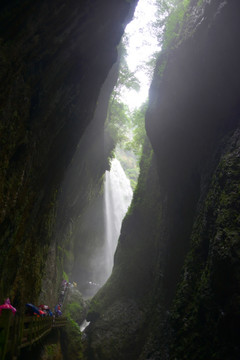 武隆龙水峡地缝 银河飞瀑