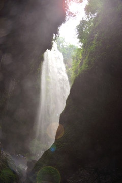 武隆龙水峡地缝 银河飞瀑