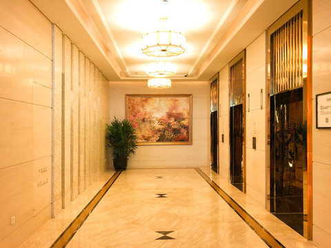 宾馆电梯厅