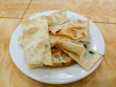 葱香薄煎饼