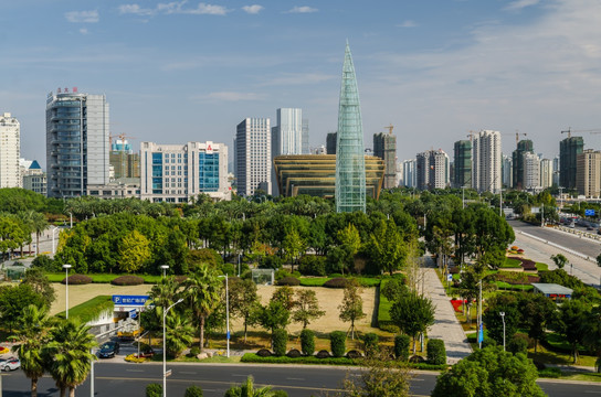 温州 世纪广场 城市风光