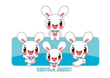 卡通小兔子 可爱小兔子