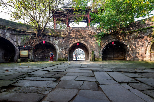 重庆涞滩古镇瓮城