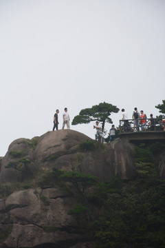 三清山风光摄影 雾中的三清山