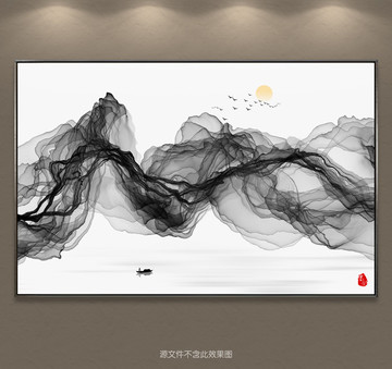 水墨山水 水墨意境水墨画