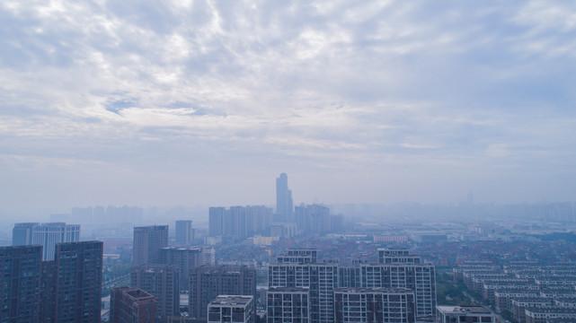 晨曦中的萧山