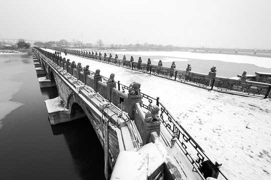 卢沟桥雪景