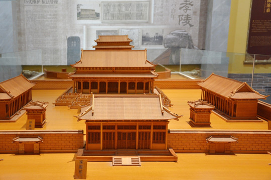 明孝陵陵宫建筑模型