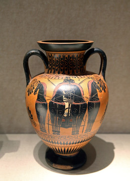 古希腊黑像式安法拉罐