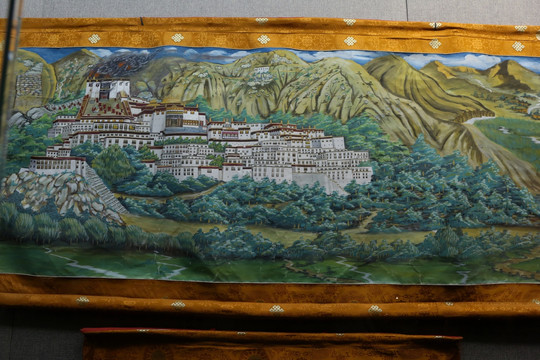 西藏布达拉宫唐卡