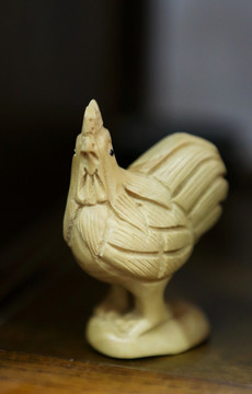 木雕公鸡雕雕像像