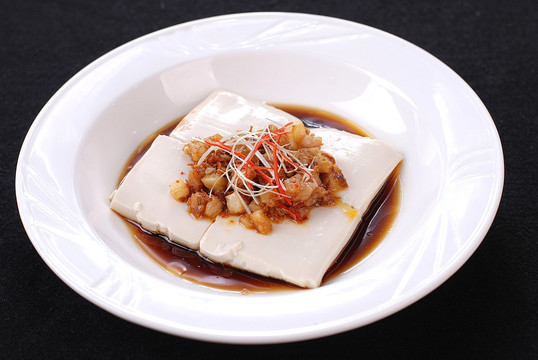 海鲜蒸豆腐