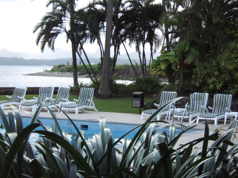 斐济海边游泳池
