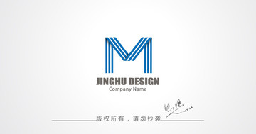 字母M标志设计