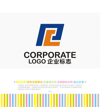 PC字母logo