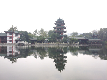 新都桂湖公园风景