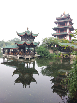新都桂湖公园风景