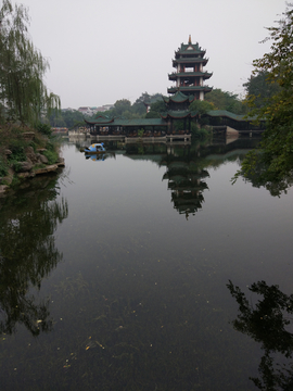 新都桂湖公园风景