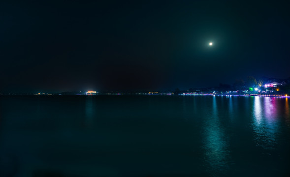 莫愁湖 莫愁湖夜景