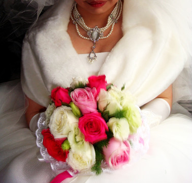 白色婚纱新娘结婚婚礼