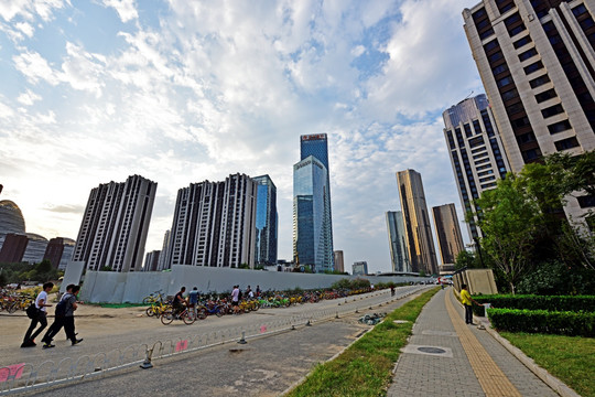 北京绿地中心附近的高楼大厦