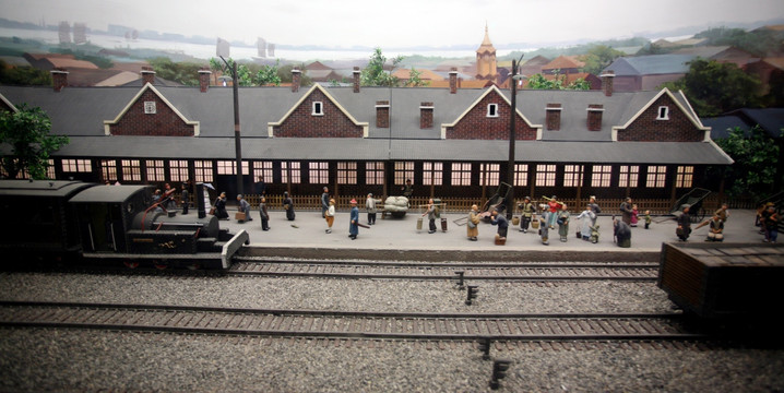 老天津火车站 微型模型