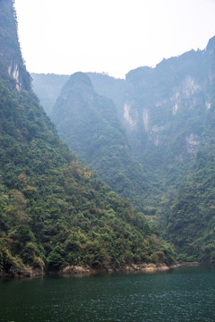 长江峡谷风光 远山 意境山水