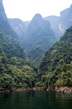 长江峡谷风光 远山 意境山水