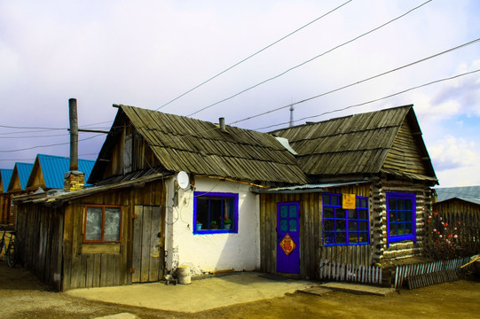 俄罗斯族木头房子