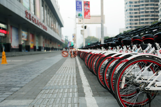 宜昌共享单车 自行车