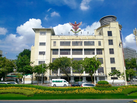 泰国曼谷街景政府大楼