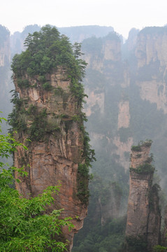 湖南省张家界风景山峰旅游景点