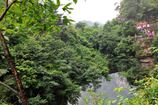 湖南省张家界风景山峰旅游景点