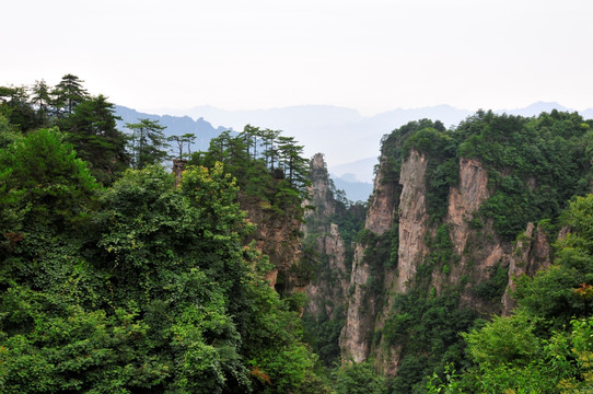 湖南省张家界风景山峰旅游景点