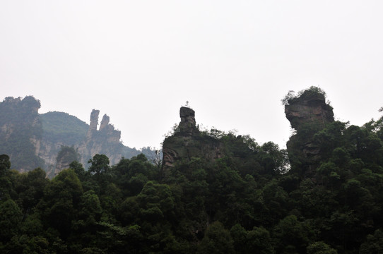 湖南省张家界风景山峰旅游景点