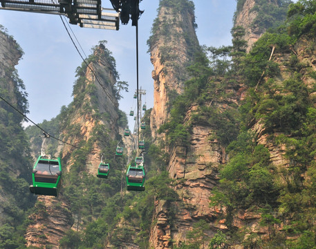 湖南省张家界风景山峰旅游景点