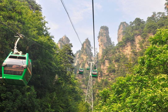 湖南省张家界风景山峰旅游景点