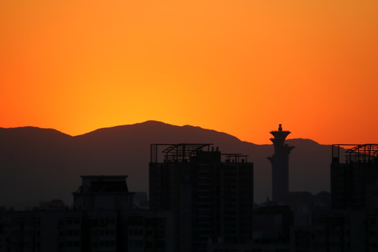 城市晚景