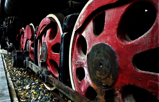 百年蒸汽机 老式火车头
