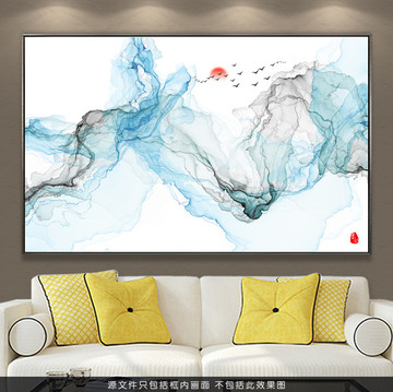 现代抽象意境水墨画 水墨挂画