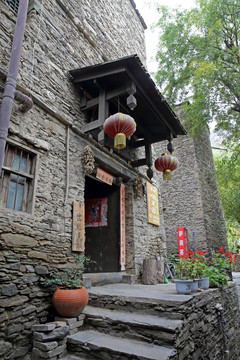 四川羌族石头房子