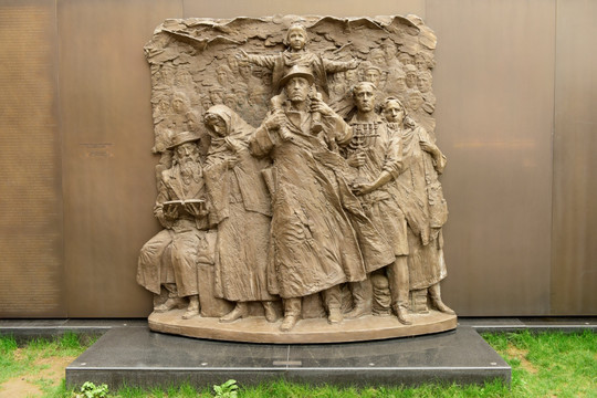 犹太人难民雕塑