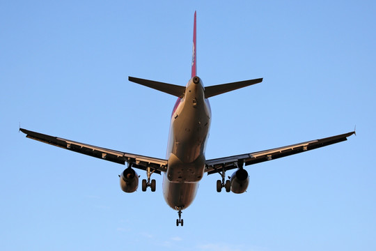 四川航空 飞机 降落